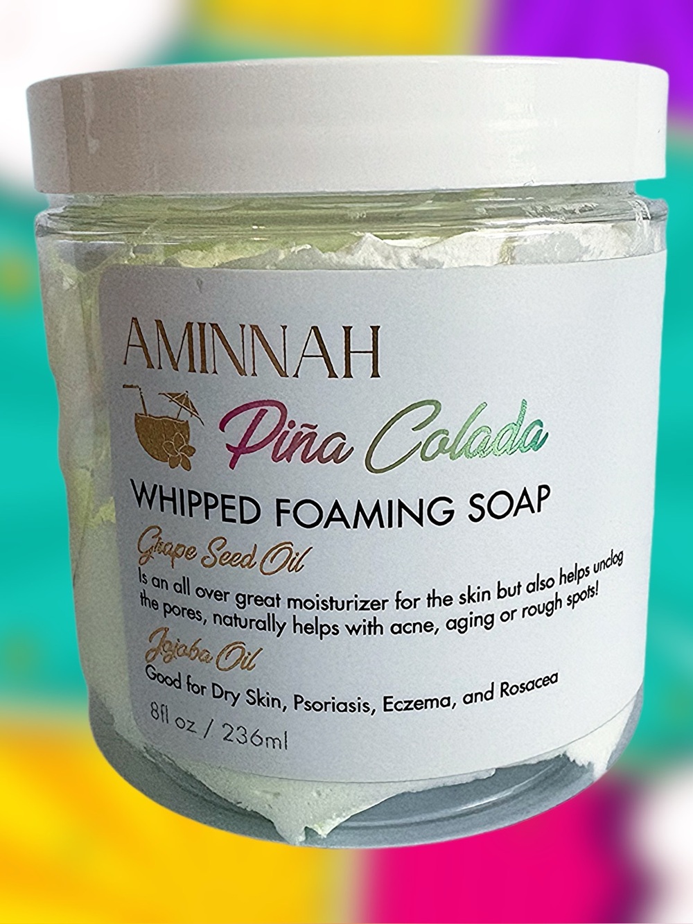 AMINNAH Piña Colada Whipped Foaming Soap